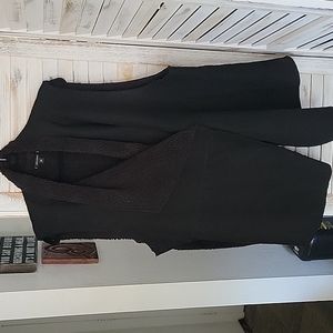 Black 2X Stella & Dot Faux Suede Vest